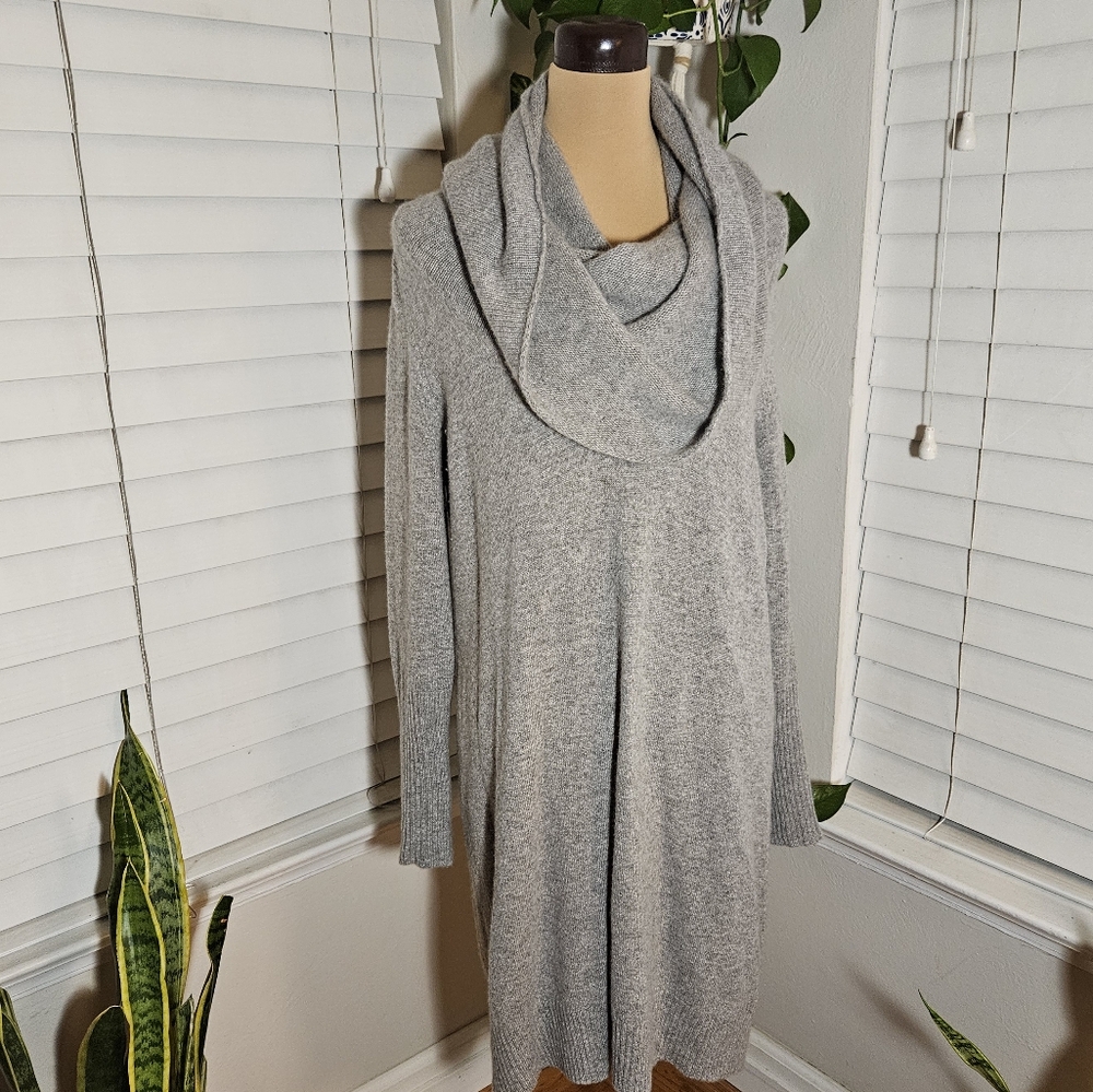 White + Warren Casmere Cowel Neck Dress